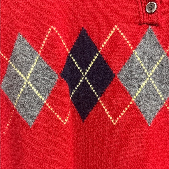 Zara Red Argyle Polo Dress - Picture 7 of 11